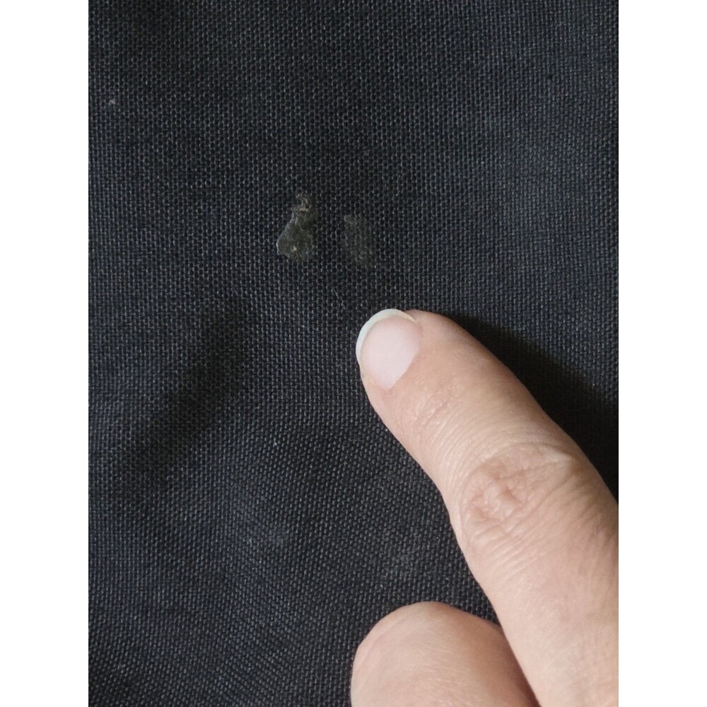 SAINT LAURENT Backpack Canvas Black Silver Tone Zipper Pulls Marked FLAW READ - Picture 14 of 16